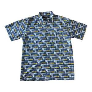 Vintage All Over Print Ruff Ryders Faded‎ Button Down Shirt 2XL DMX Bronx
